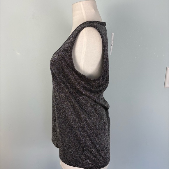Sparkly Silver Sleeveless Top - Picture 3 of 9